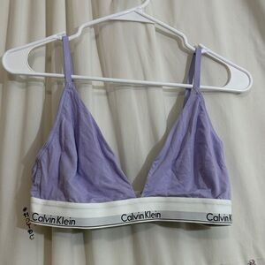 Calvin Klein Light Purple Bralette XL